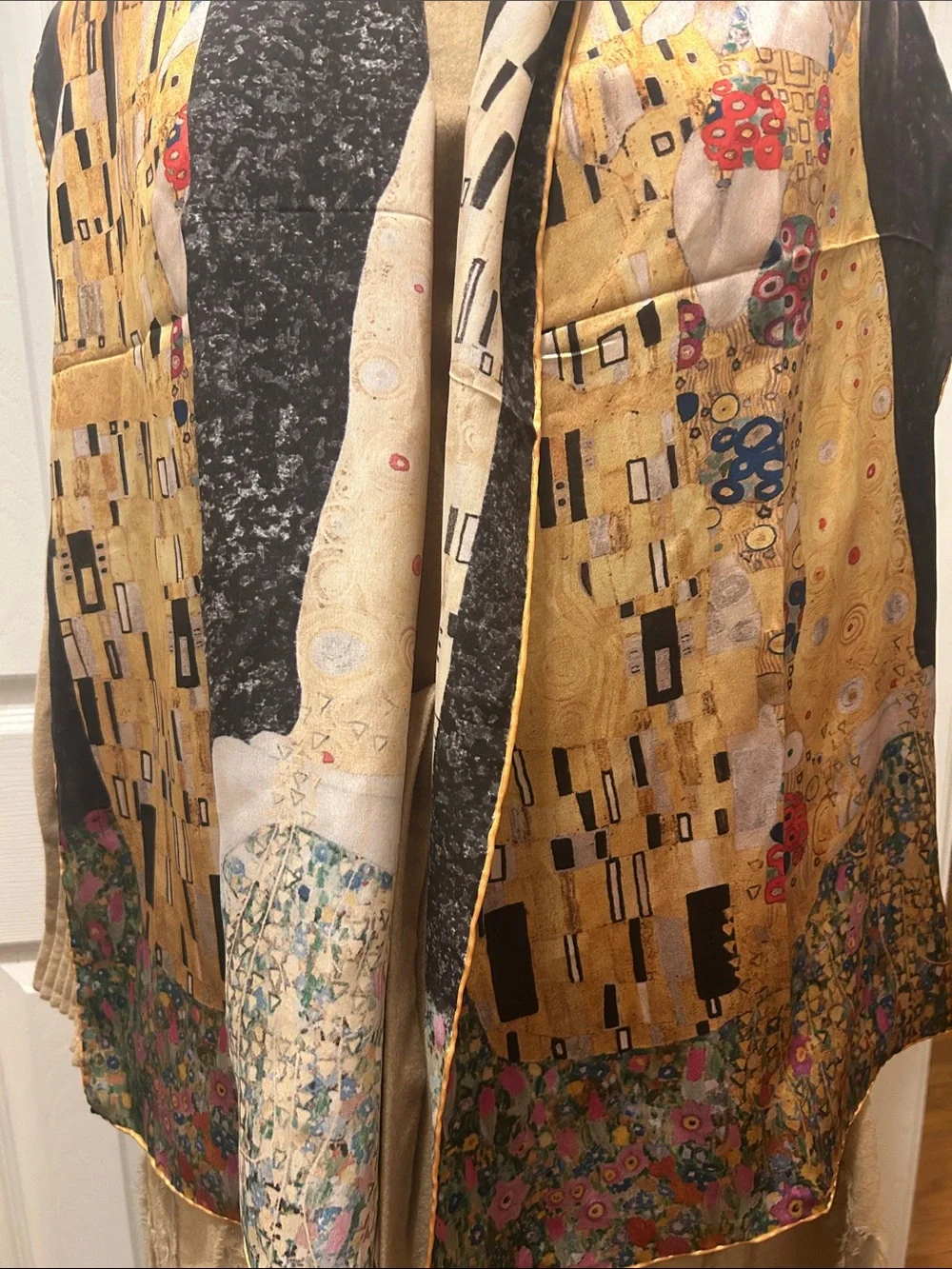 Gustav Klimt “The Kiss” Silk Scarf